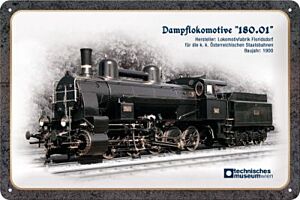 Blechschild "Dampflokomotive 180.01"
