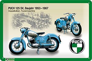 Blechschild "PUCH 125 SV"