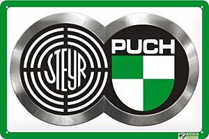 Blechschild "STEYR-PUCH"