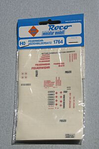 FEUERWEHR-ABZIEHBILDERSATZ