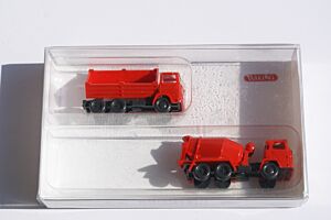 Betonmischer und Pritschenkipper