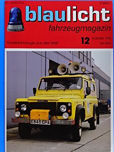 blaulicht fahrzeugmagazin 12/1992