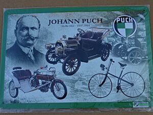 Blechschild "Johann Puch"