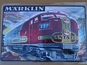 Blechschild "MÄRKLIN - SANTA FE"