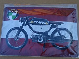 Blechschild "Puch Cobra"