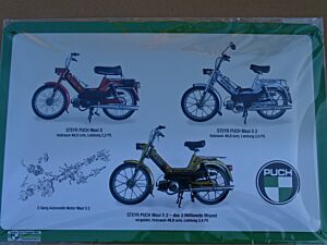 Blechschild "Steyr Puch Maxi"