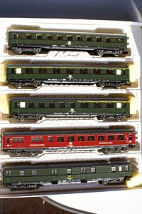 Set 5 teilig - Schürzenwagen DB