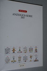 WIKING ANZEIGEN-SERIE 1987