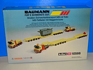 2 Einheiten - Mercedes Benz Zugmaschine mit Scheuerle Schwertransportanhänger