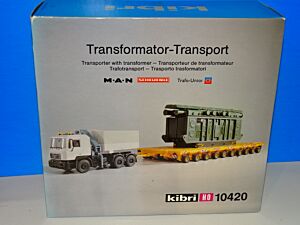 MAN Zugmaschine mit Scheuerle Schwertransportanhänger mit Trafo