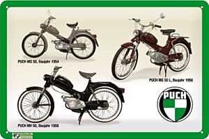 Blechschild "STEYR-PUCH MS 50"