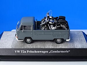 VW T2a Pritschenwagen "Gendarmerie" mit 2 Motorrädern Steyr Puch SG 250